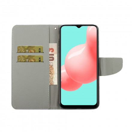 Housse Samsung Galaxy A22 4G Variations Papillons à Lanière Housse Samsung Galaxy A22 4G Variations Papillons à Lanière