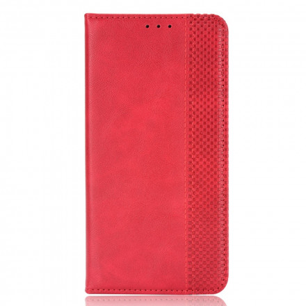 Flip Cover Samsung Galaxy A22 5G  Effet Cuir Vintage Stylisé