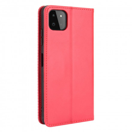 Flip Cover Samsung Galaxy A22 5G Effet Cuir Vintage Stylisé Flip Cover Samsung Galaxy A22 5G Effet Cuir Vintage Stylisé