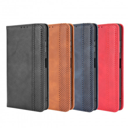 Flip Cover Samsung Galaxy A22 5G Effet Cuir Vintage Stylisé Flip Cover Samsung Galaxy A22 5G Effet Cuir Vintage Stylisé