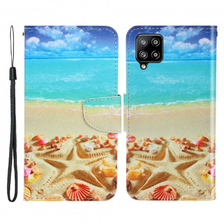 Housse Samsung Galaxy A22 4G Plage à Lanière Housse Samsung Galaxy A22 4G Plage à Lanière