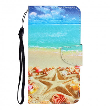 Housse Samsung Galaxy A22 4G Plage à Lanière Housse Samsung Galaxy A22 4G Plage à Lanière