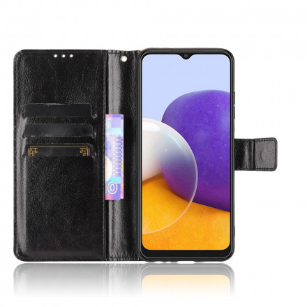 Housse Samsung Galaxy A22 5G Simili Cuir Flashy Housse Samsung Galaxy A22 5G Simili Cuir Flashy
