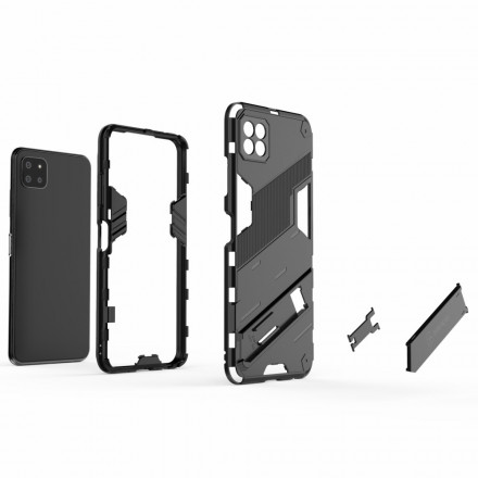 Coque Samsung Galaxy A22 5G Support Amovible Deux Positions Mains Libres Coque Samsung Galaxy A22 5G Support Amovible Deux Positions Mains Libres
