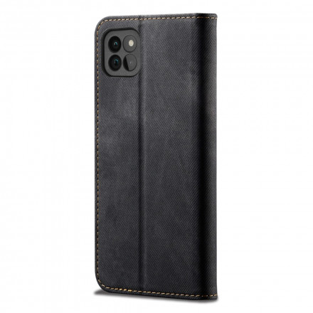 Flip Cover Samsung Galaxy A22 5G Tissu Jeans Flip Cover Samsung Galaxy A22 5G Tissu Jeans