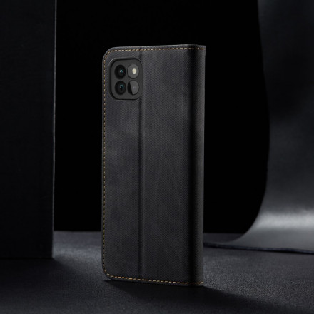 Flip Cover Samsung Galaxy A22 5G Tissu Jeans Flip Cover Samsung Galaxy A22 5G Tissu Jeans
