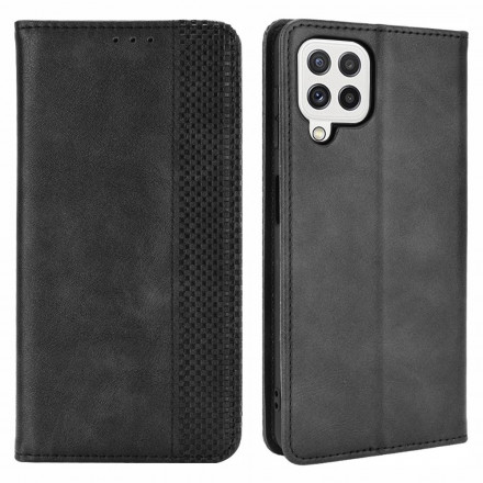 Flip Cover Samsung Galaxy A22 4G Effet Cuir Vintage Stylisé Flip Cover Samsung Galaxy A22 4G Effet Cuir Vintage Stylisé