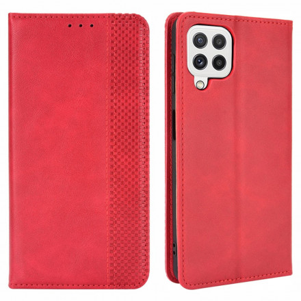 Flip Cover Samsung Galaxy A22 4G Effet Cuir Vintage Stylisé