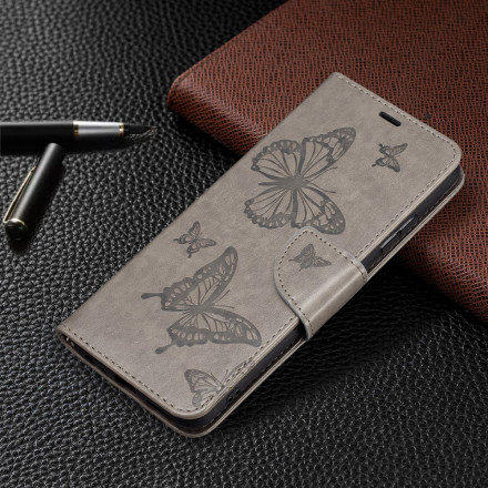 Housse Samsung Galaxy A22 5G Les Papillons en Vol avec Lanière Housse Samsung Galaxy A22 5G Les Papillons en Vol avec Lanière
