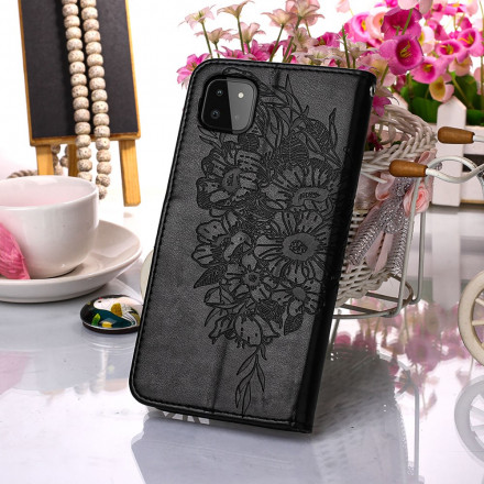 Housse Samsung Galaxy A22 5G Papillon Design avec Lanière Housse Samsung Galaxy A22 5G Papillon Design avec Lanière
