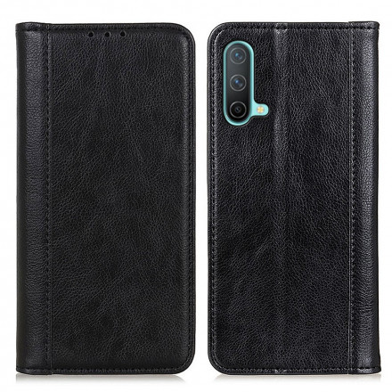 Flip Cover OnePlus Nord Nord CE 5G Cuir Litchi Fendu Élégance