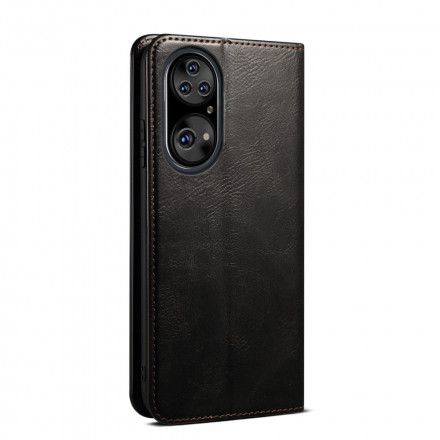 Flip Cover Huawei P50 Pro Simili Cuir Ciré Flip Cover Huawei P50 Pro Simili Cuir Ciré