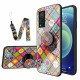 Coque Vivo V21 5G Support Magnétique Patchwork Coque Vivo V21 5G Support Magnétique Patchwork