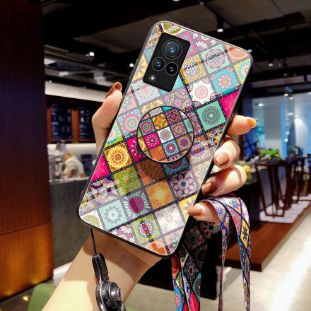 Coque Vivo V21 5G Support Magnétique Patchwork Coque Vivo V21 5G Support Magnétique Patchwork