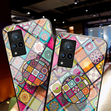 Coque Vivo V21 5G Support Magnétique Patchwork Coque Vivo V21 5G Support Magnétique Patchwork