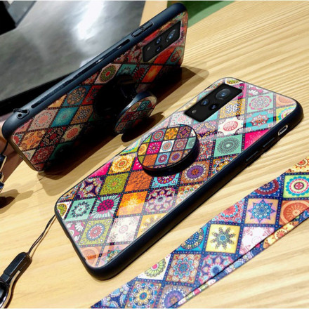 Coque Vivo V21 5G Support Magnétique Patchwork