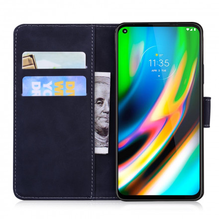 Housse Moto G9 Plus Empreinte Face de Tigre Housse Moto G9 Plus Empreinte Face de Tigre