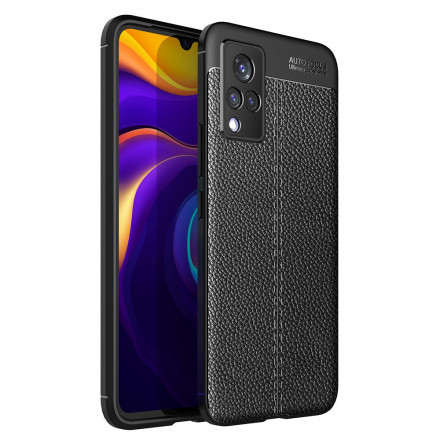 Coque Vivo V21 5G Effet Cuir Litchi Double Line Coque Vivo V21 5G Effet Cuir Litchi Double Line
