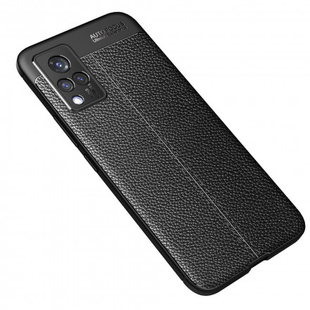 Coque Vivo V21 5G Effet Cuir Litchi Double Line Coque Vivo V21 5G Effet Cuir Litchi Double Line