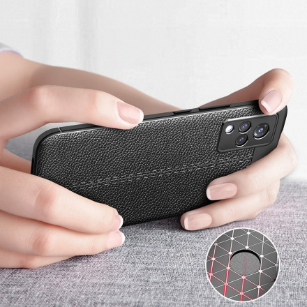 Coque Vivo V21 5G Effet Cuir Litchi Double Line Coque Vivo V21 5G Effet Cuir Litchi Double Line