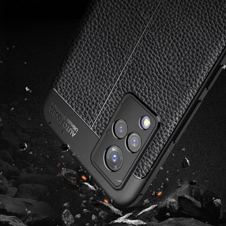 Coque Vivo V21 5G Effet Cuir Litchi Double Line Coque Vivo V21 5G Effet Cuir Litchi Double Line