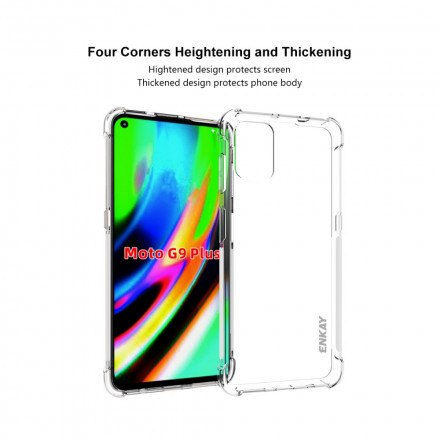 Coque Moto G9 Plus Combo Coque et Verre trempée ENKAY Coque Moto G9 Plus Combo Coque et Verre trempée ENKAY