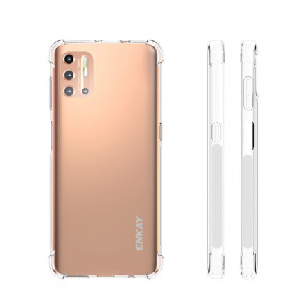 Coque Moto G9 Plus Combo Coque et Verre trempée ENKAY Coque Moto G9 Plus Combo Coque et Verre trempée ENKAY