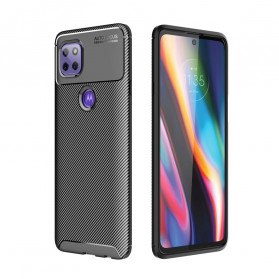 Coque Moto G 5G Flexible Texture Fibre Carbone