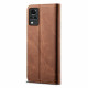 Flip Cover Vivo V21 5G Simili Cuir Texture Jeans Flip Cover Vivo V21 5G Simili Cuir Texture Jeans