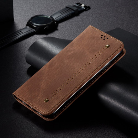 Flip Cover Vivo V21 5G Simili Cuir Texture Jeans Flip Cover Vivo V21 5G Simili Cuir Texture Jeans