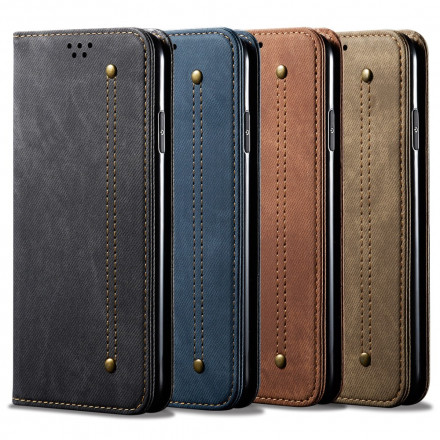 Flip Cover Vivo V21 5G Simili Cuir Texture Jeans Flip Cover Vivo V21 5G Simili Cuir Texture Jeans