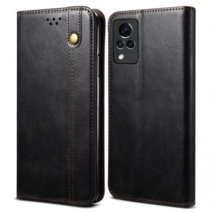 Flip Cover Vivo V21 5G Simili Cuir Ciré Flip Cover Vivo V21 5G Simili Cuir Ciré