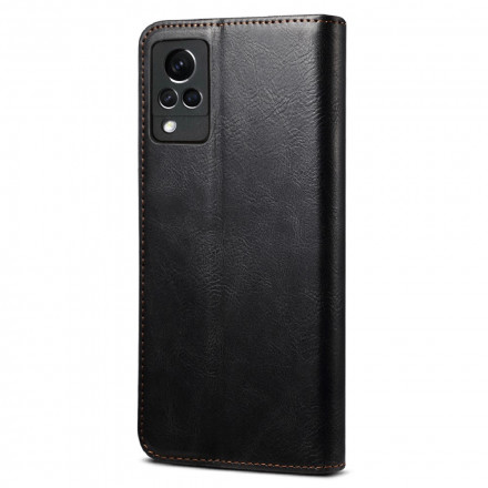 Flip Cover Vivo V21 5G Simili Cuir Ciré Flip Cover Vivo V21 5G Simili Cuir Ciré