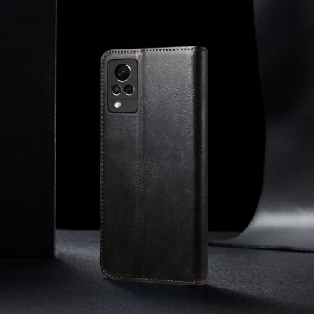 Flip Cover Vivo V21 5G Simili Cuir Ciré