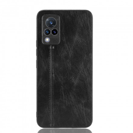 Coque Vivo V21 5G Effet Cuir Couture