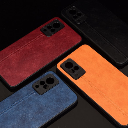 Coque Vivo V21 5G Effet Cuir Couture Coque Vivo V21 5G Effet Cuir Couture