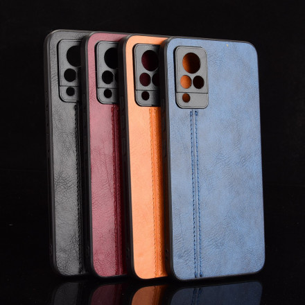 Coque Vivo V21 5G Effet Cuir Couture Coque Vivo V21 5G Effet Cuir Couture