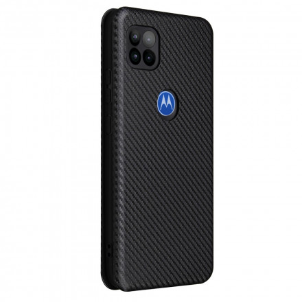 Flip Cover Moto G 5G Silicone Carbone Flip Cover Moto G 5G Silicone Carbone