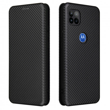 Flip Cover Moto G 5G Silicone Carbone