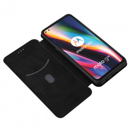 Flip Cover Moto G 5G Silicone Carbone Flip Cover Moto G 5G Silicone Carbone