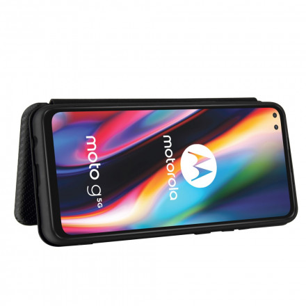 Flip Cover Moto G 5G Silicone Carbone Flip Cover Moto G 5G Silicone Carbone