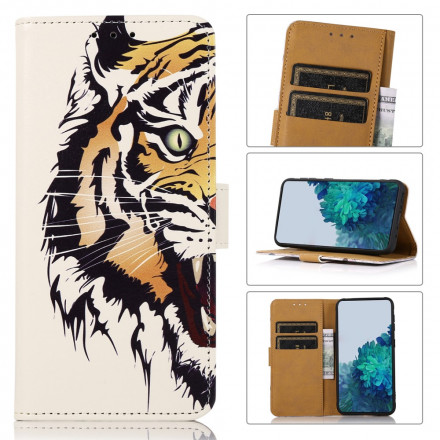 Housse Azus Zenfone 8 Tigre Féroce Housse Azus Zenfone 8 Tigre Féroce