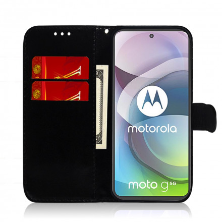 Housse Moto G 5G Simili Cuir Couverture Miroir Housse Moto G 5G Simili Cuir Couverture Miroir
