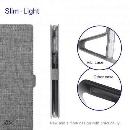 Flip Cover Moto G 5G Texturée VILI DMK Flip Cover Moto G 5G Texturée VILI DMK