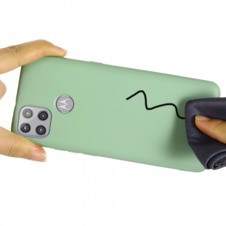 Coque Moto G9 Plus Conception Silicone Liquide avec Lanière Coque Moto G9 Plus Conception Silicone Liquide avec Lanière