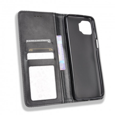Flip Cover Moto G 5G Plus Effet Cuir Vintage Stylisé Flip Cover Moto G 5G Plus Effet Cuir Vintage Stylisé