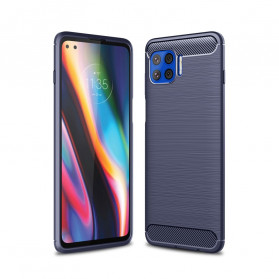 Coque Moto G 5G Plus Fibre Carbone Brossée
