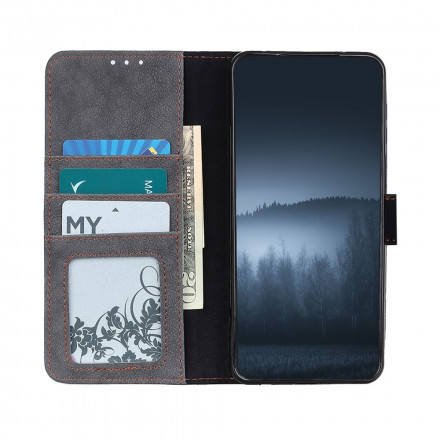 Housse Azus Zenfone 8 Simili Cuir Fendu Rétro KHAZNEH Housse Azus Zenfone 8 Simili Cuir Fendu Rétro KHAZNEH