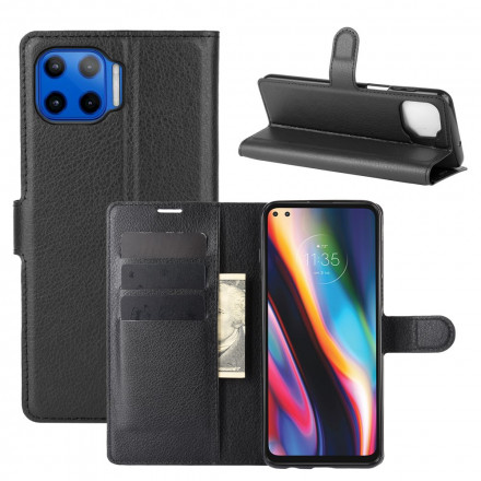 Housse Moto G 5G Plus Effet Litchi Classique Housse Moto G 5G Plus Effet Litchi Classique