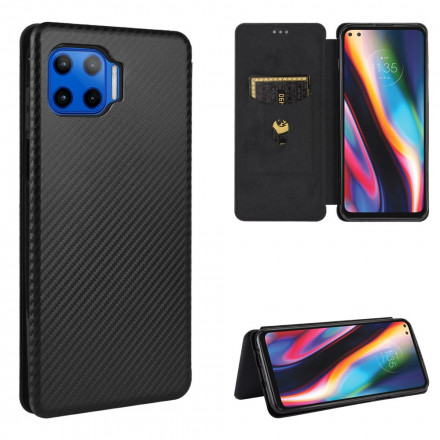 Flip Cover Moto G 5G Plus Silicone Carbone Flip Cover Moto G 5G Plus Silicone Carbone